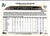 2022 Topps Chrome Update Purple Refractor Cristian Pache #USC174