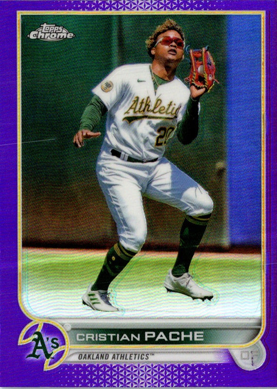 2022 Topps Chrome Update Purple Refractor Cristian Pache #USC174