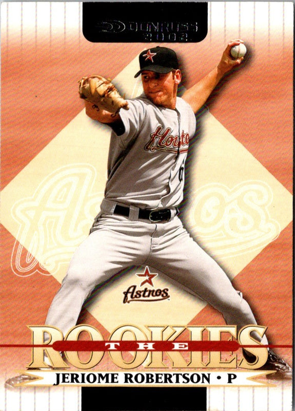 2002 Donruss The Rookies Jeriome Robertson #43 Rookie