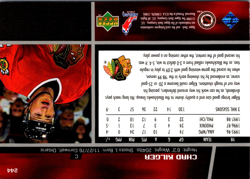 1998 Upper Deck Chad Kilger