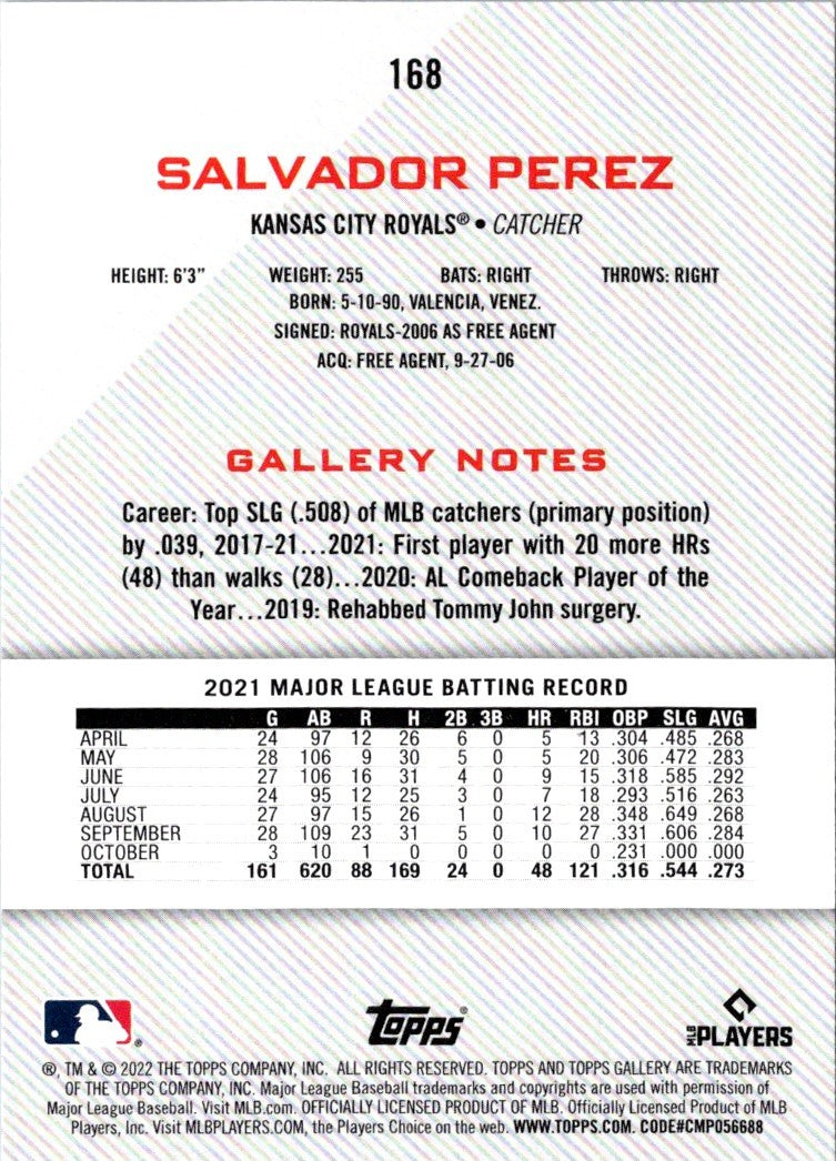 2022 Topps Gallery Salvador Perez