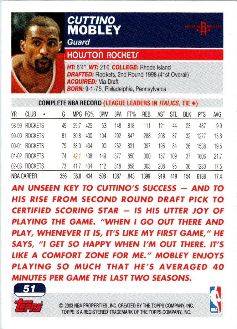 2003 Topps Collection Cuttino Mobley