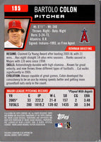 2006 Bowman Gold Bartolo Colon #195