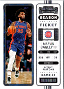 2022 Panini Contenders Season Ticket Marvin Bagley III