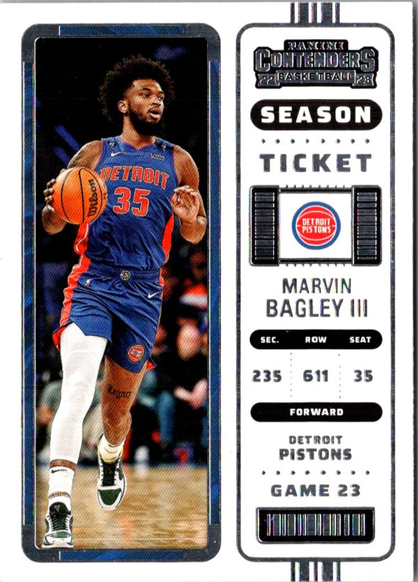 2022 Panini Contenders Season Ticket Marvin Bagley III #96