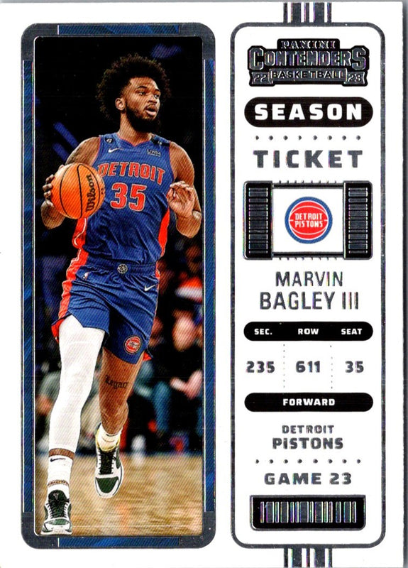 2022 Panini Contenders Season Ticket Marvin Bagley III #96