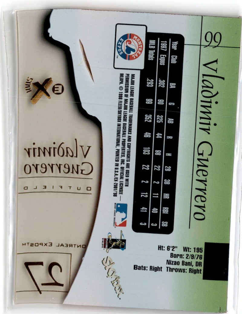 1998 SkyBox E-X2001 Vladimir Guerrero