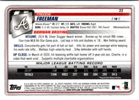 2020 Bowman Chrome Freddie Freeman #22