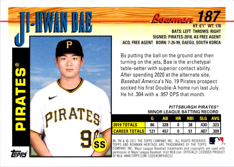 2021 Bowman Heritage Ji-Hwan Bae