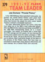 1991 Fleer Joe Dumars #379