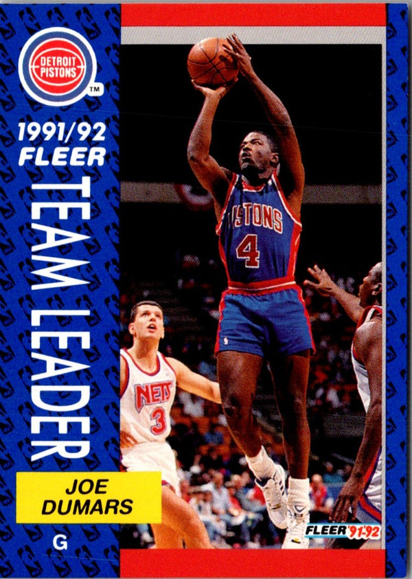 1991 Fleer Joe Dumars #379