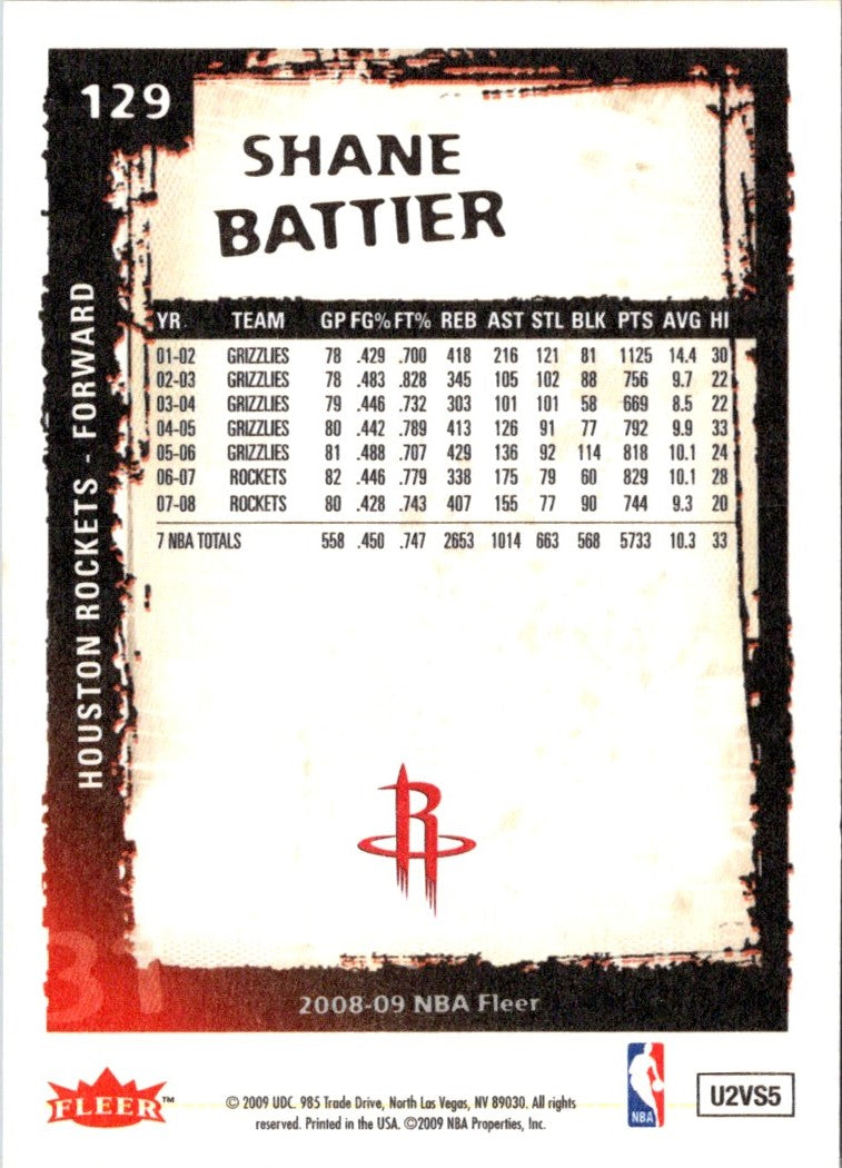 2008 Fleer Shane Battier