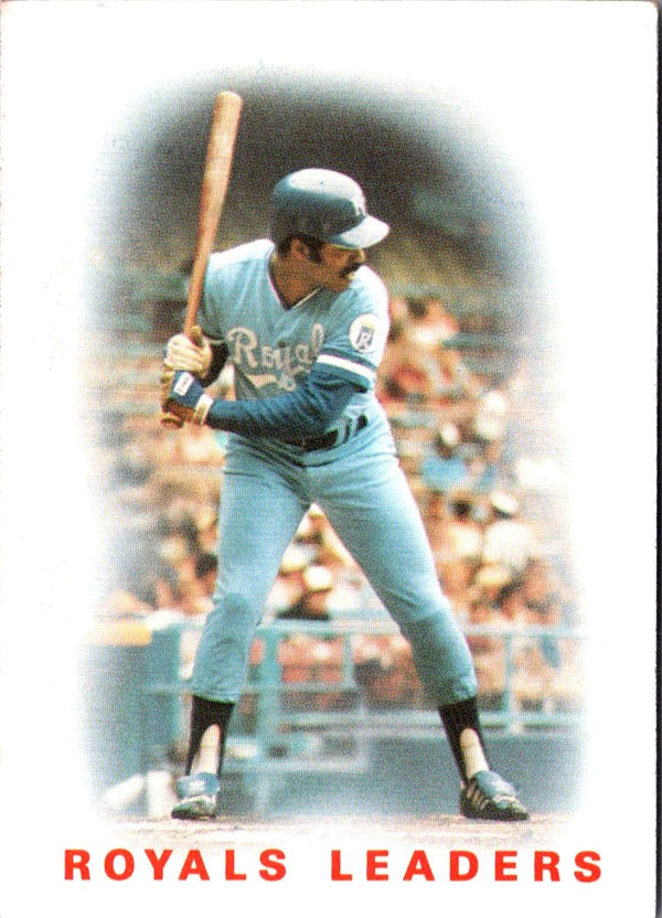 1986 Topps Royals Leaders (Hal McRae) #606