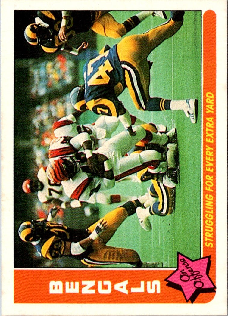 1985 Fleer Team Action Struggling for Every Extra Yard (Offense)