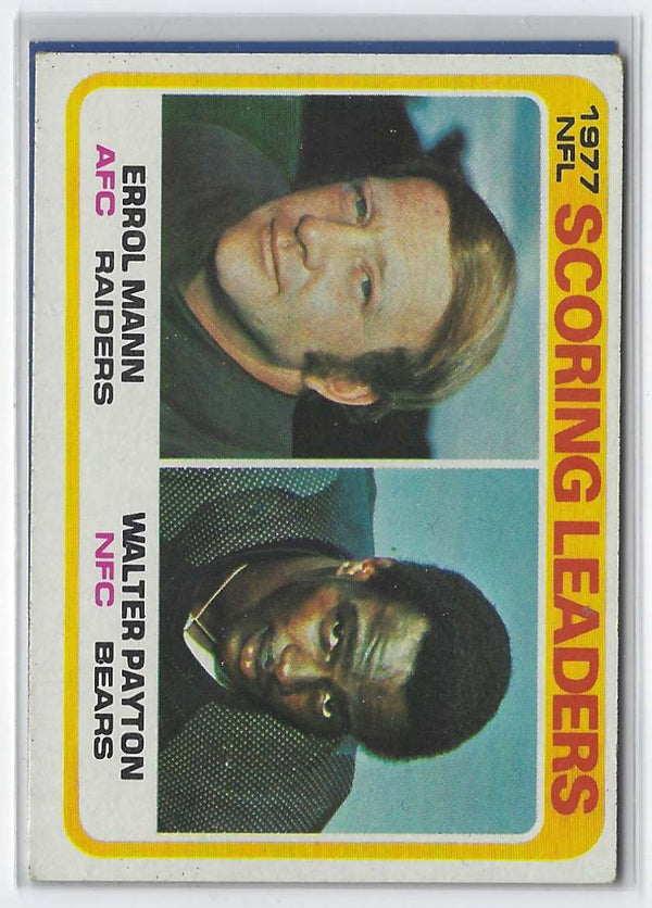 1978 Topps Errol Mann/Walter Payton #334