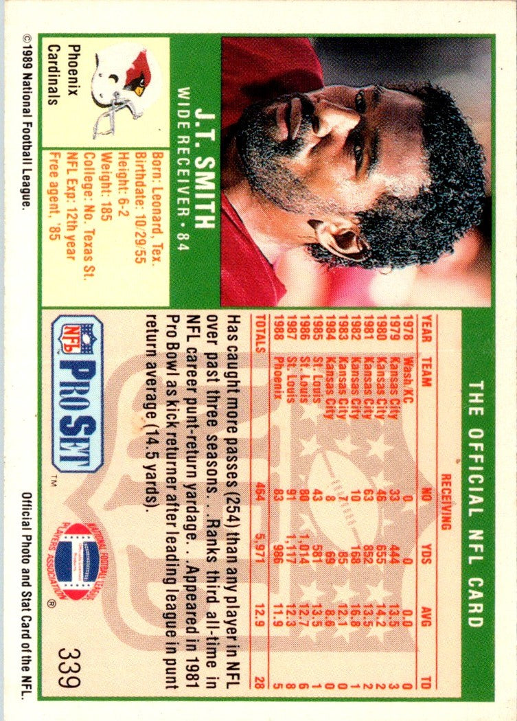 1989 Pro Set J.T. Smith