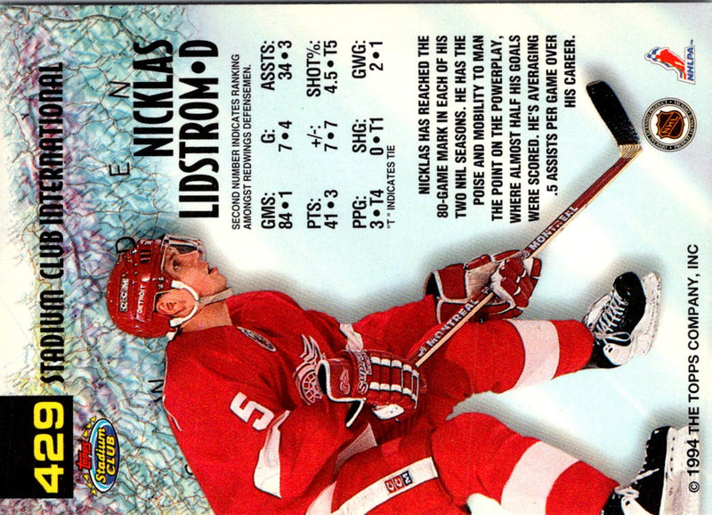 1993 Stadium Club Nicklas Lidstrom