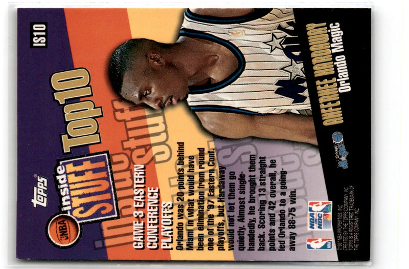 1997 Topps Inside Stuff Anfernee Hardaway