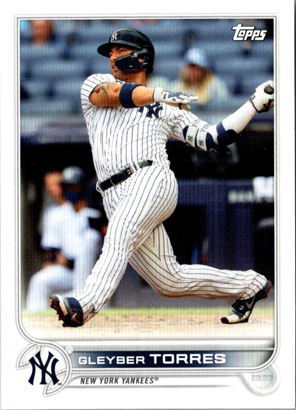 2021 Panini Chronicles Overdrive Blue Velocity Gleyber Torres #6