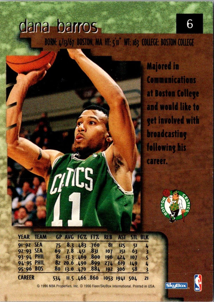 1996 SkyBox Premium Dana Barros