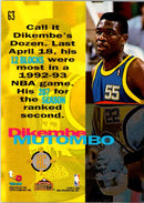 1993 Stadium Club Dikembe Mutombo