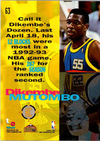 1993 Stadium Club Dikembe Mutombo #63