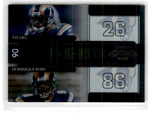 2006 Playoff Contenders Tye Hill/Dominique Byrd #DC-15 0432/1000