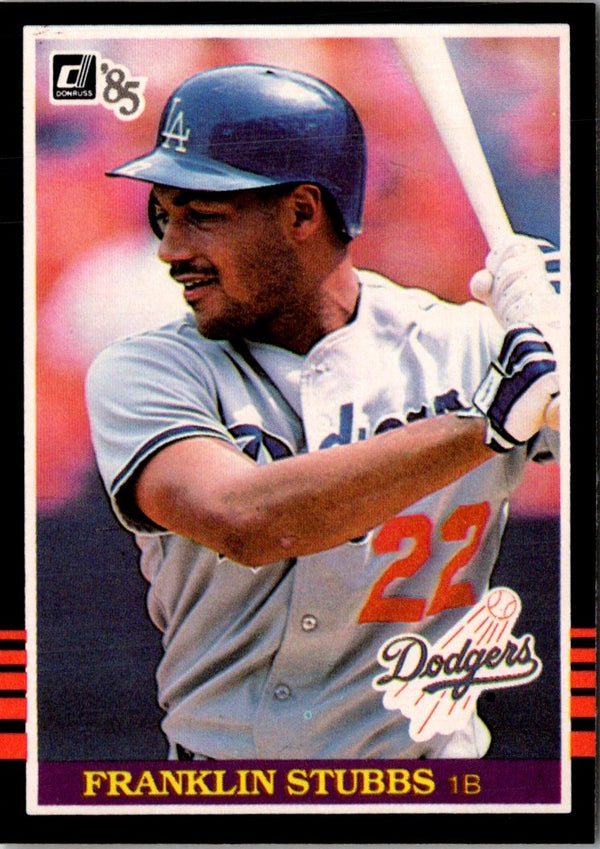 1985 Donruss Franklin Stubbs #348 Rookie