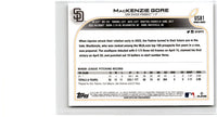 2022 Topps Update MacKenzie Gore #US81 Rookie