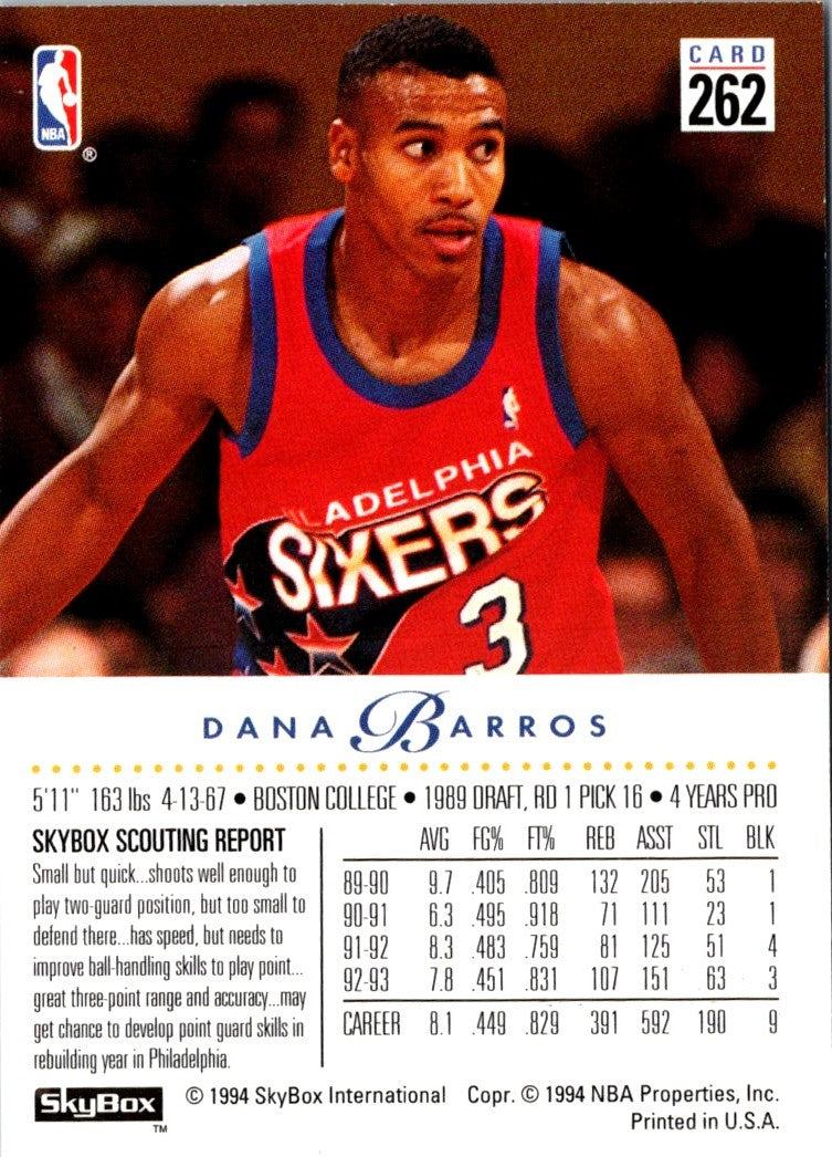 1993 SkyBox Dana Barros