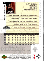 2002 Upper Deck Honor Roll David Robinson #75
