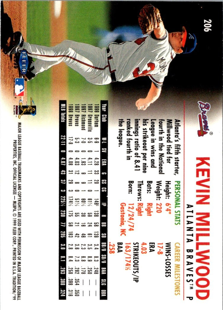 1999 Fleer Tradition Kevin Millwood