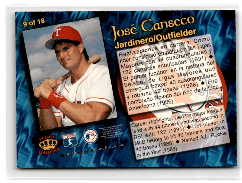 1995 National Packtime Jose Canseco