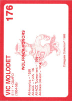 1989 Collegiate Collection North Carolina State's Finest Vic Molodet #175B