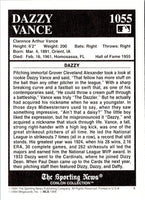 1994 Conlon Collection TSN Dazzy Vance #1055