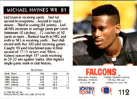 1992 Pro Set Michael Haynes #112