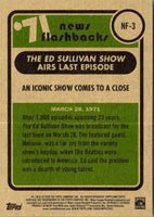 2020 Topps Heritage News Flashbacks '71 An Iconic Show Comes to a Close #NF-3