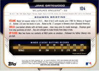 2015 Bowman Draft Picks & Prospects Jake Gatewood #104
