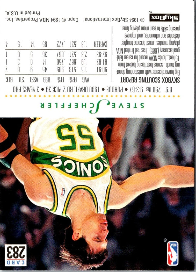 1993 SkyBox Steve Scheffler