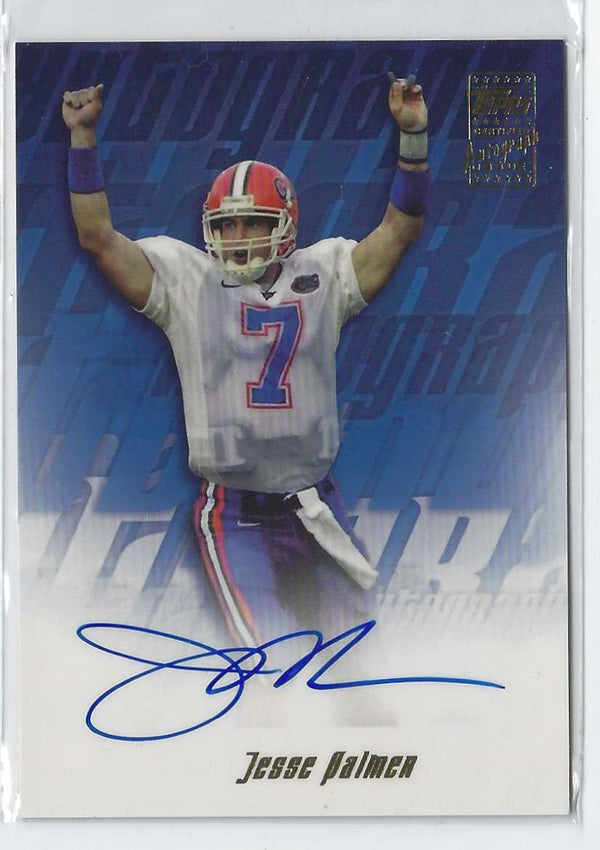 2001 Topps Jesse Palmer #TA-JP Autograph