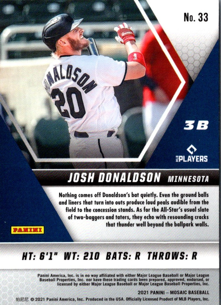 2021 Panini Mosaic Josh Donaldson