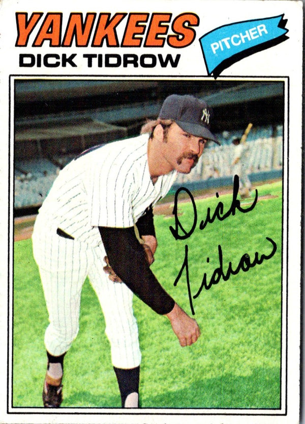 1977 Topps Burger King New York Yankees Dick Tidrow #9