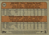 2021 Topps Heritage Red 2021 Rookie Stars- American League - Kris Bubic/Triston McKenzie #375