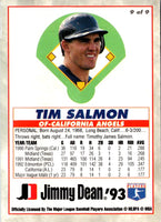 1993 Jimmy Dean Rookies Tim Salmon #9