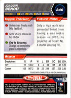 2003 Topps Total Joaquin Benoit #846