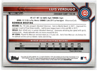 2022 Bowman 1st Edition Sky Blue Foil Luis Verdugo #BPPF-147