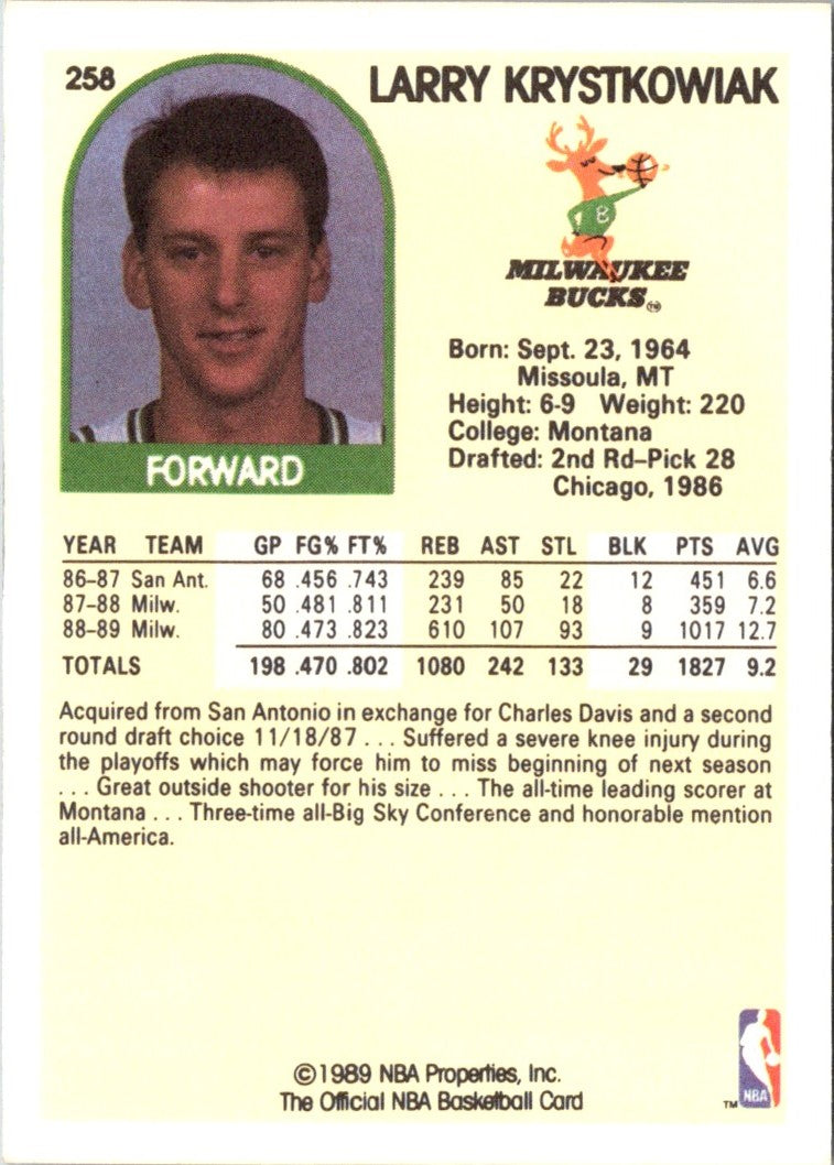 1989 Hoops Larry Krystkowiak