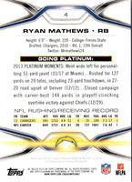 2014 Topps Platinum Ryan Mathews #4