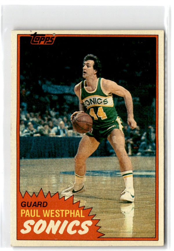 1981 Topps Paul Westphal #W101