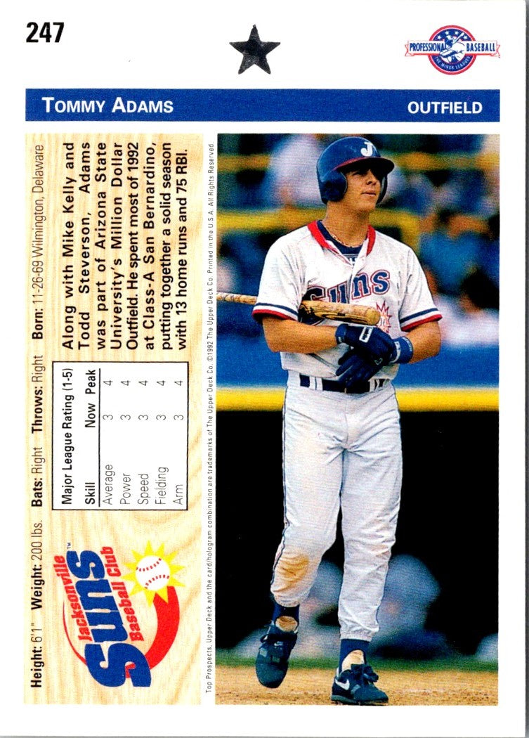 1992 Upper Deck Minors Tommy Adams